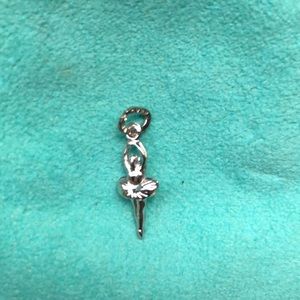 Silver Ballerina Charm